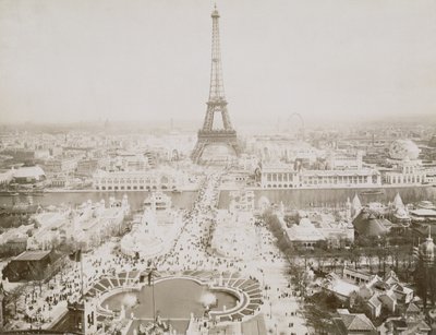 Panorama dei Jardins du Trocadero e del Champ-de-Mars, Parigi, c.1900 da French Photographer